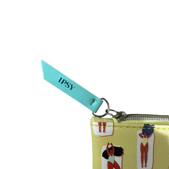 Ipsy Makeup Bag Yellow Celebrate Women Zipper Pouch Small Diverse Girl Power - Picture 3 of 5